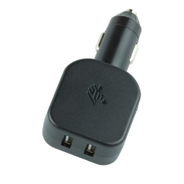 Picture of Zebra Vehicle adapter Cigarette lighter, 2x USB (2.5 A)